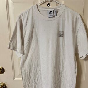 Adidas White Short Sleeve Tee with Logo